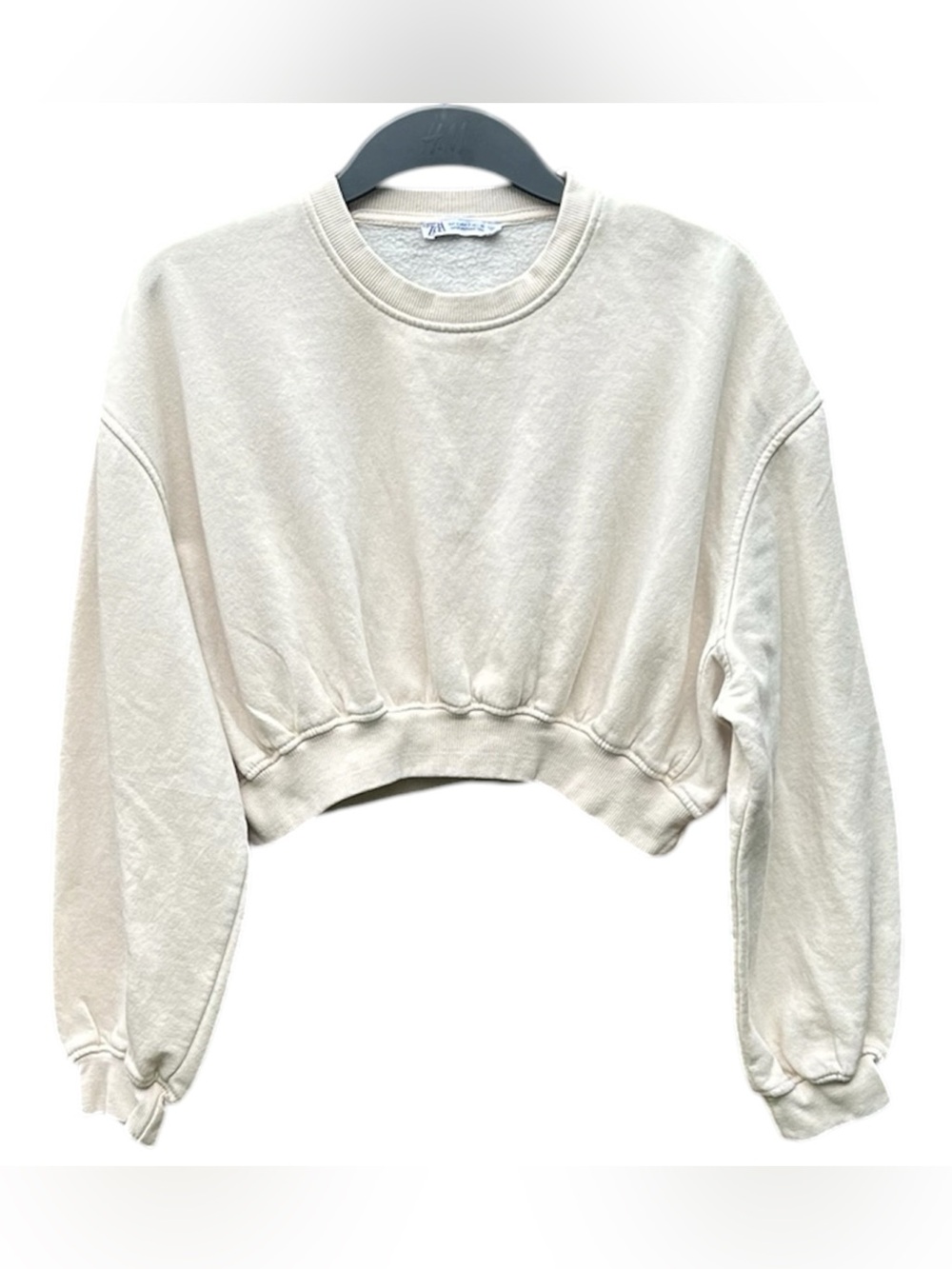 ZARA NWOT Women’s Cropped Crewneck Sweatshirt
